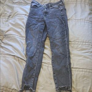 American Eagle Outfitters Gray Ankle Cropped Jeans